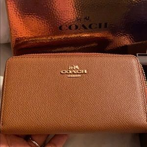 Brown Leather Coach Wallet